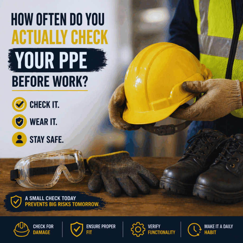 PPE safety check before work